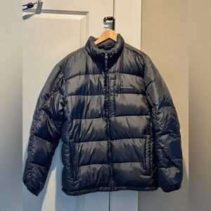 Eddie Bauer Men's Black Quilted Down Jacket